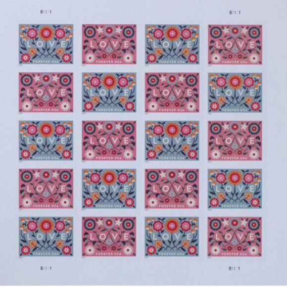 2022 USPS Forever Love Stamps 1000 stamps - Picture 3 of 4